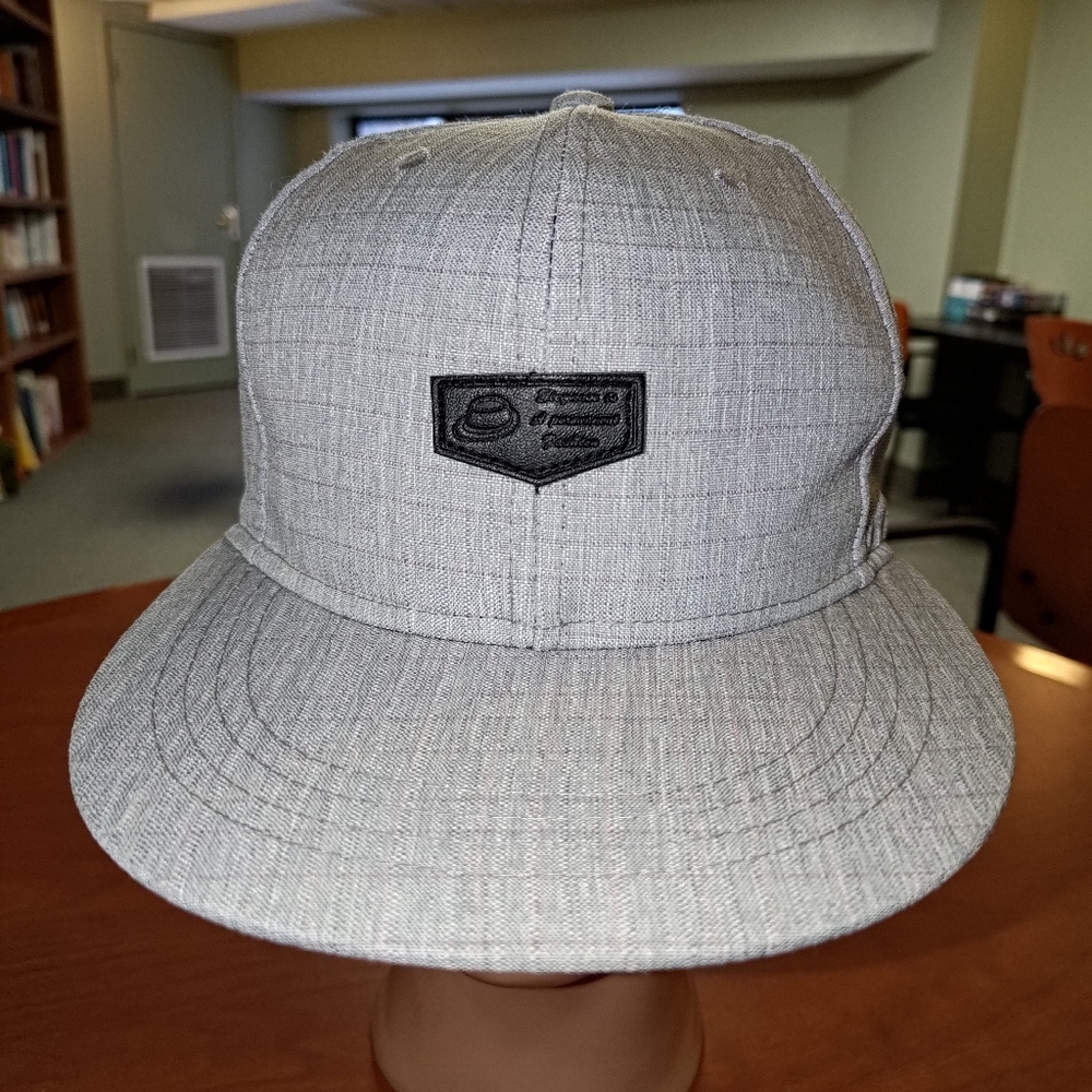 Miniso Stitched Leather Patch Snapback Hat Cap - image 1